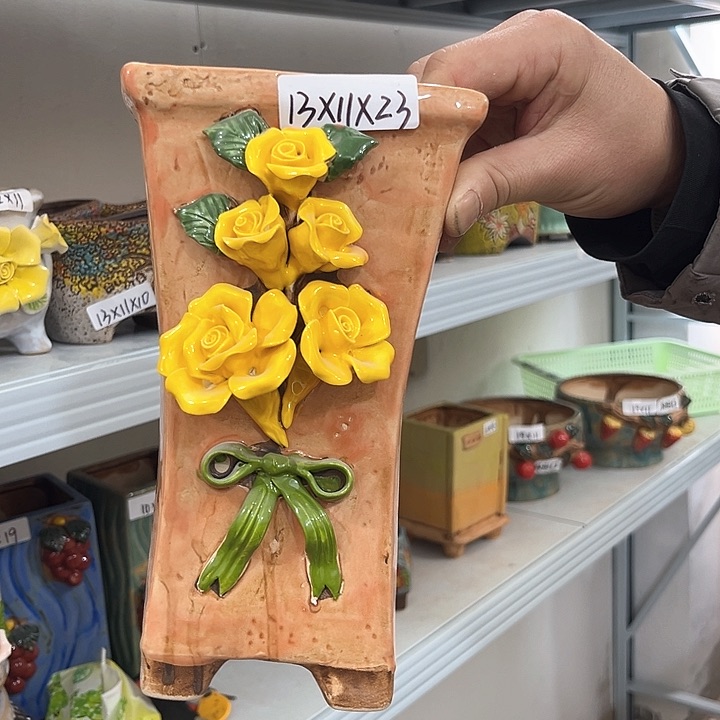 红陶粗陶花瓶粗陶花瓶