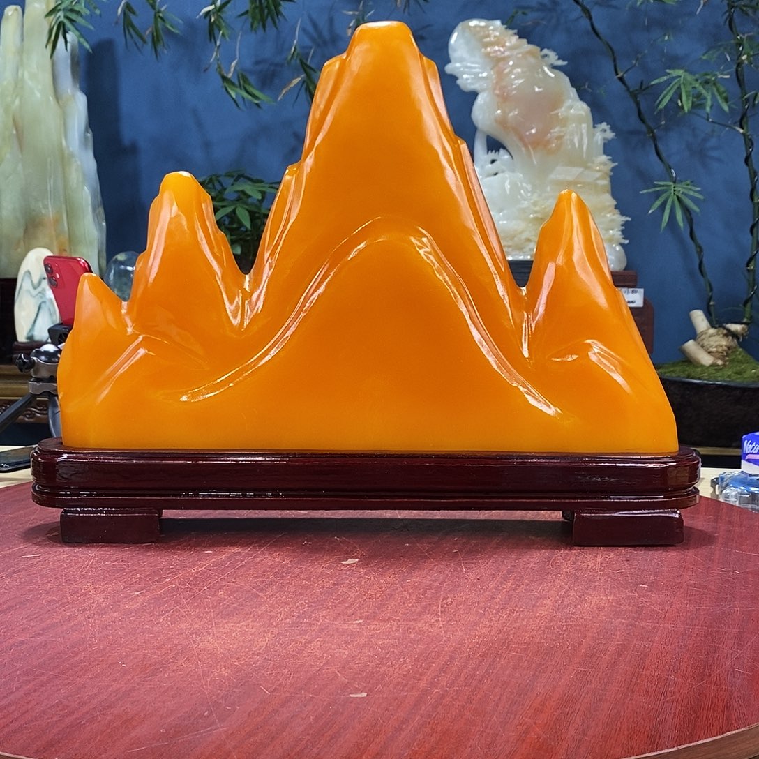 玉天然玉石摆件制作