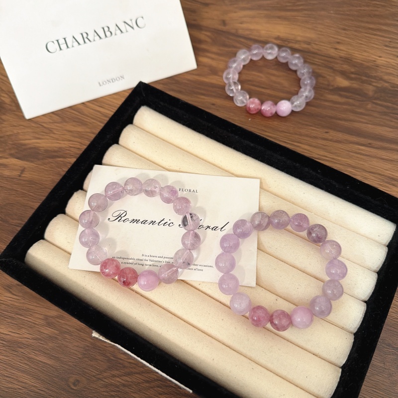 X1957[桃甜也]紫水晶紫祖母手链高端轻奢手串多样性发一