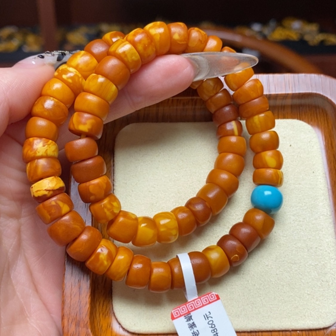 【闪购商品】蜜蜡手链未镶嵌手串