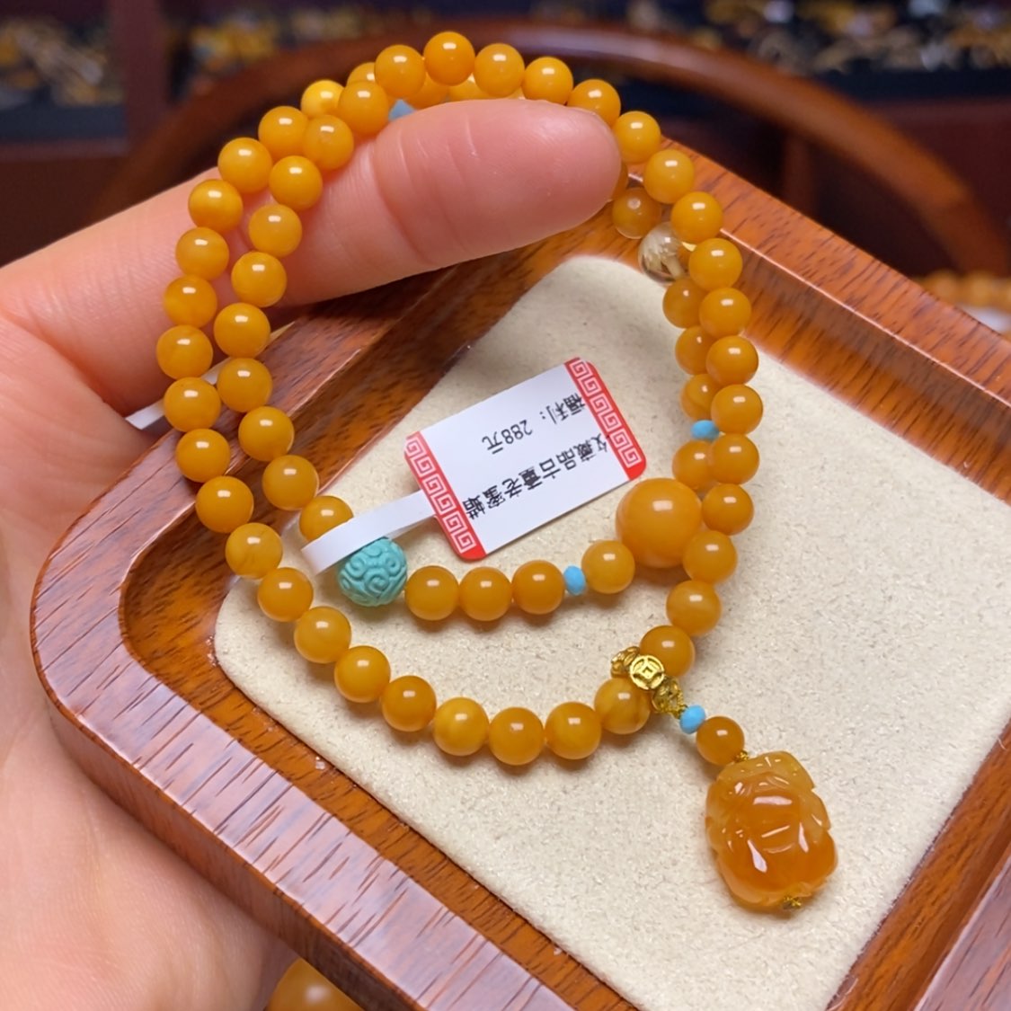【闪购商品】蜜蜡手链未镶嵌手串