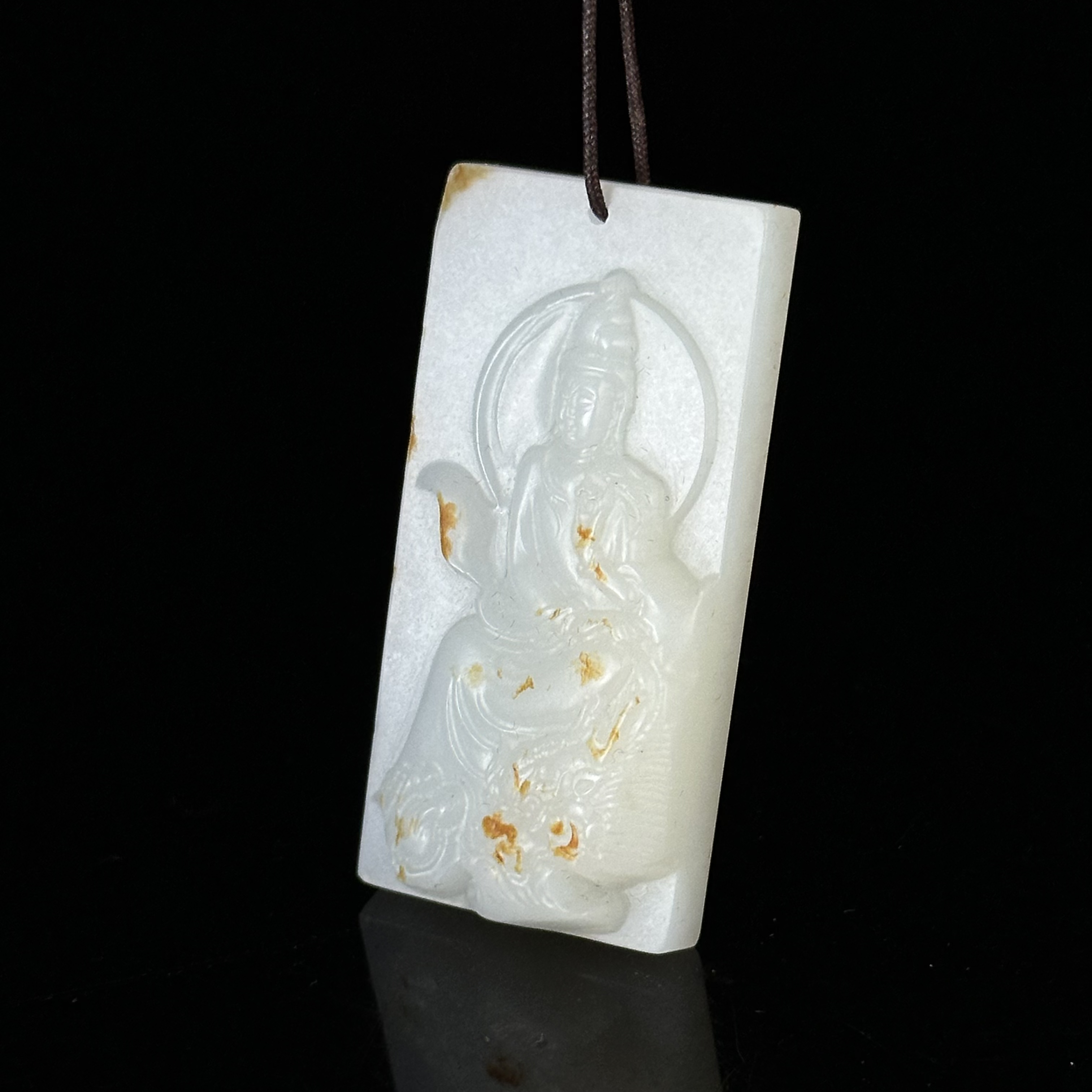 20世纪和田玉观音牌佩 ZR351203080*【上海兰馨】