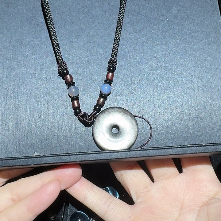 李***唐黑曜岩未镶嵌吊坠(不含链)