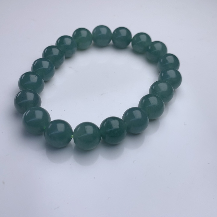 翡翠手串未镶嵌9.7mm！