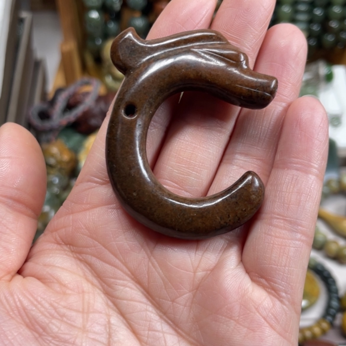 【闪购商品】岫岩河磨玉（透闪石质玉）挂件未镶嵌