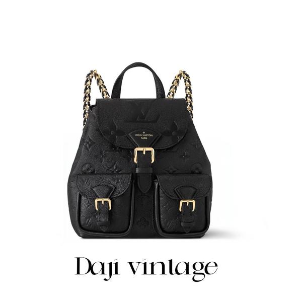 大吉中古/lv路易威登backup黑色压纹双肩包