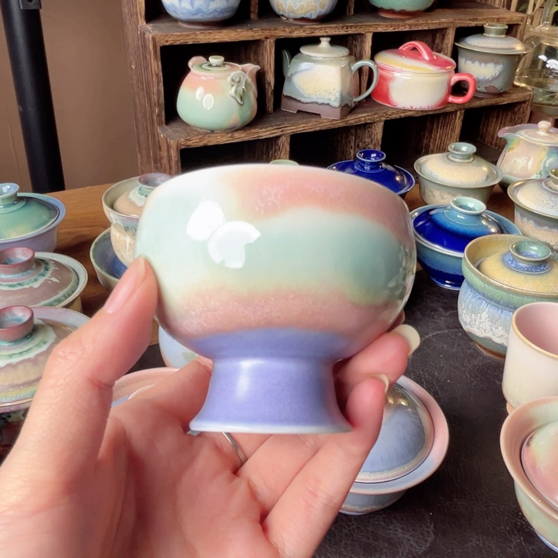 杯青現纯手工柴烧茶器