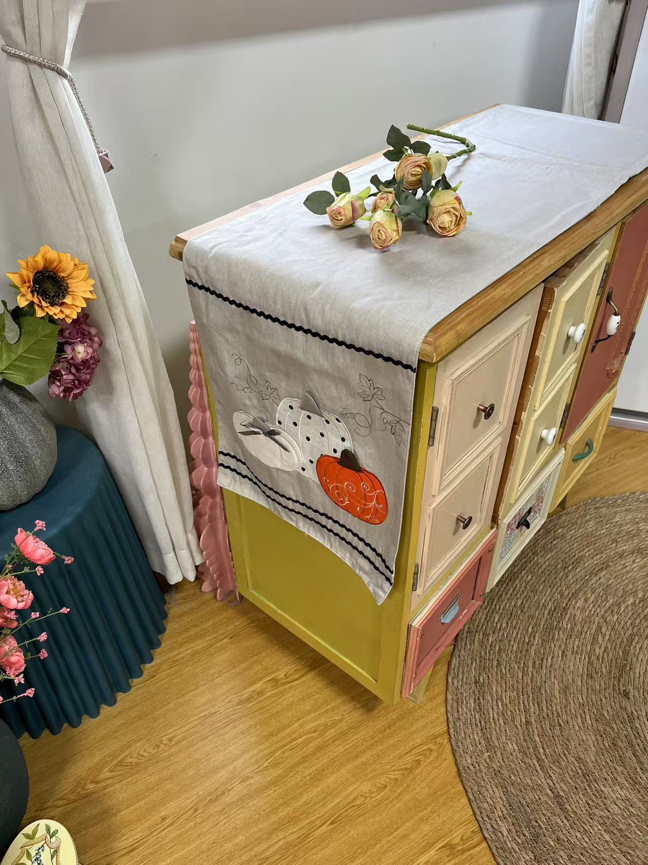 简约长条桌旗35*180微瑕～S181