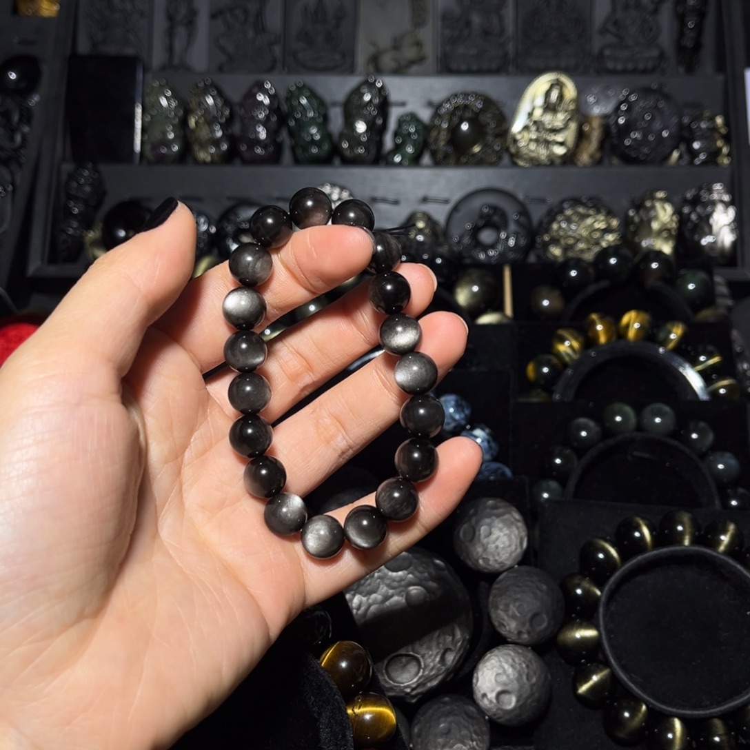 岁***～黑曜岩未镶嵌珠宝奇石