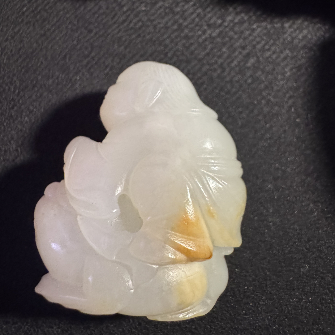 浆皮籽料，刘海戏金蝉
