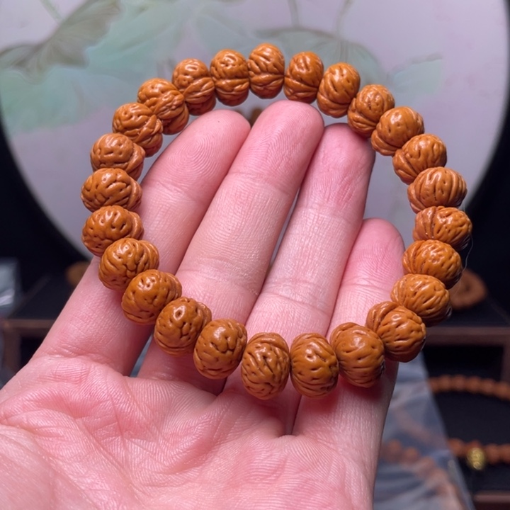 ①***愿手串桃核13蟠桃手串