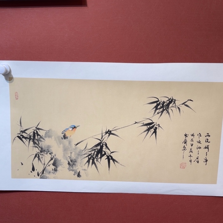 国画听兰老师花鸟