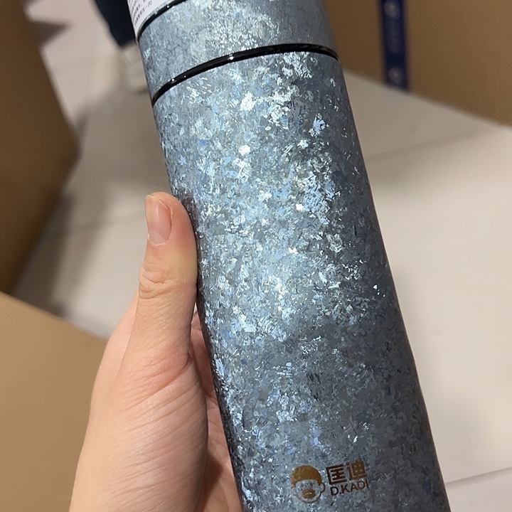 匡迪纯钛保温杯茶水分离杯420速开5939蓝色