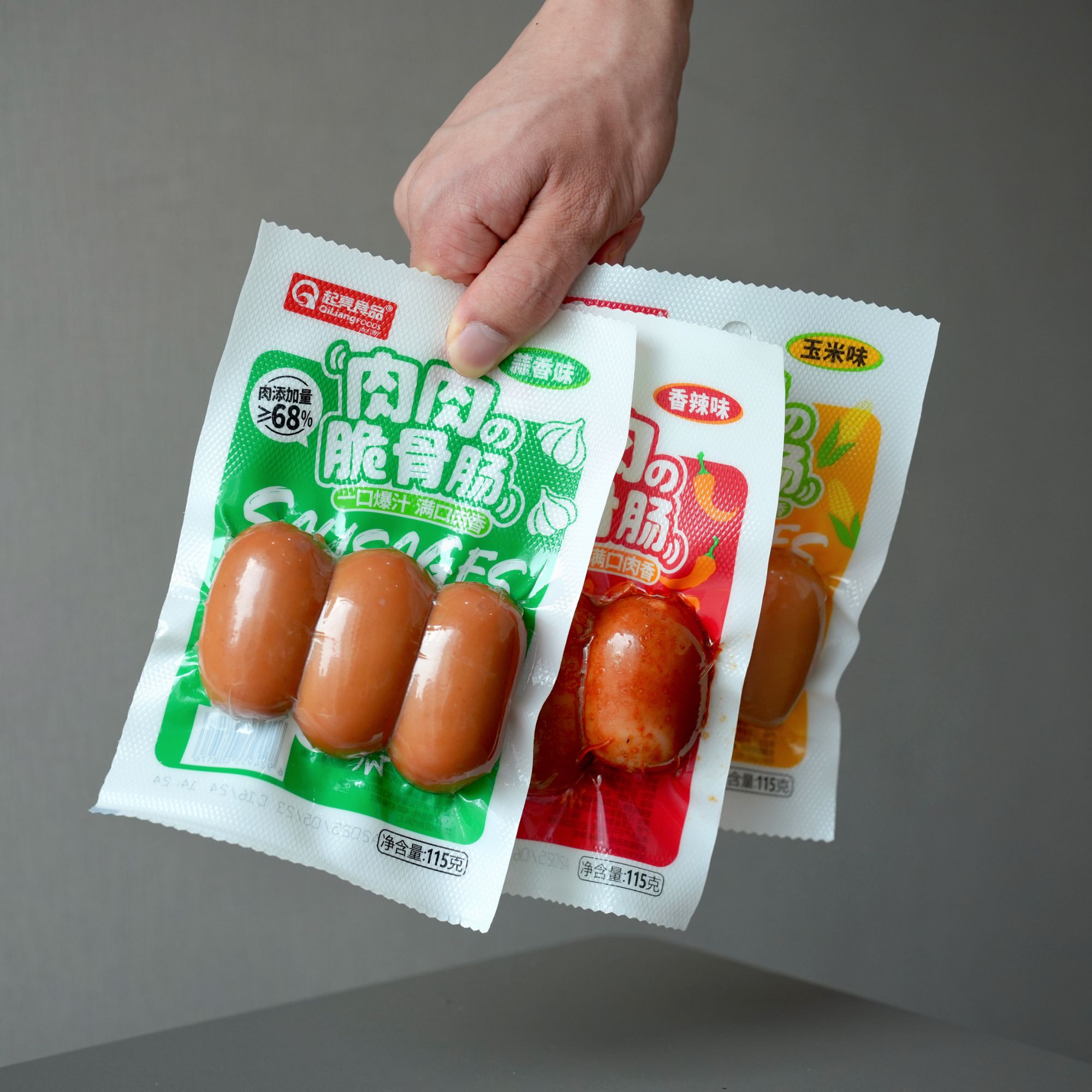 FL 肉肉脆骨肠 皮脆肉厚  Q弹爽口 一口爆汁115克