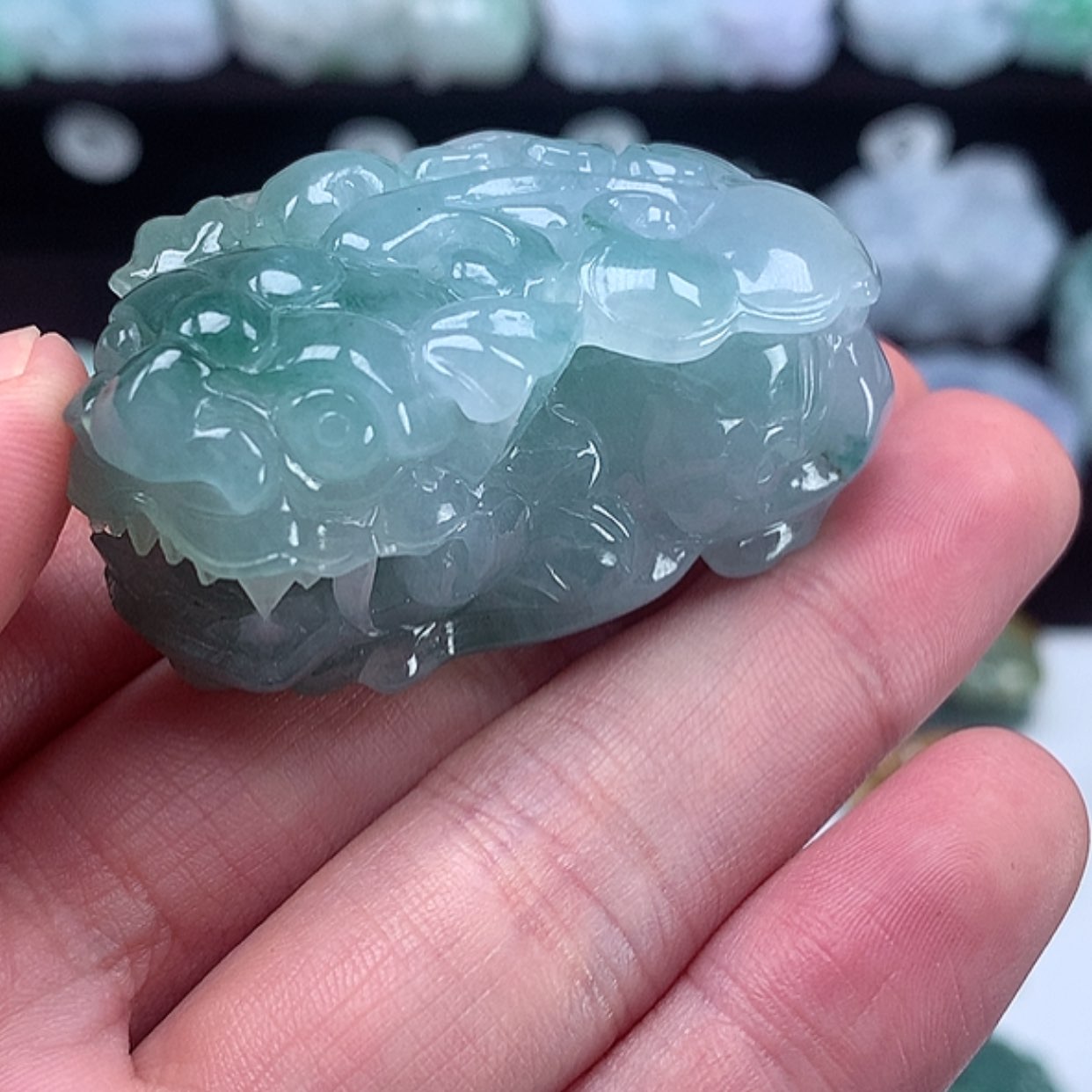 【闪购商品】翡翠颈饰未镶嵌貔貅