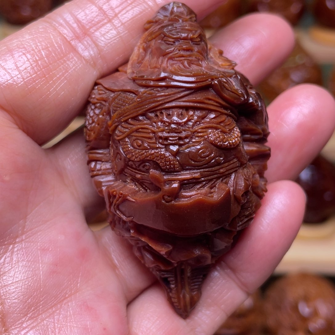 橄榄核手串/手链用****4玉华关公