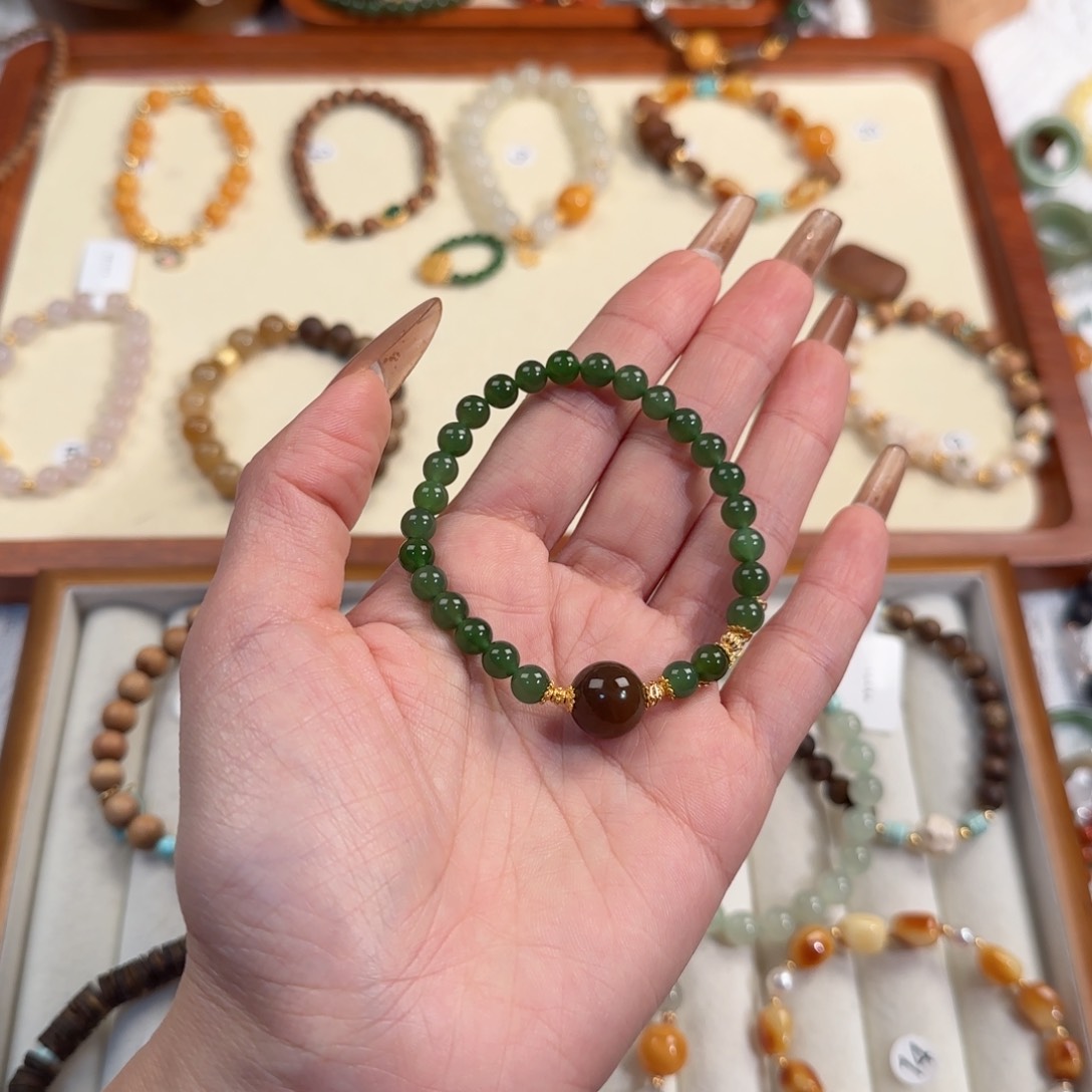 和田玉手串未镶嵌C****r