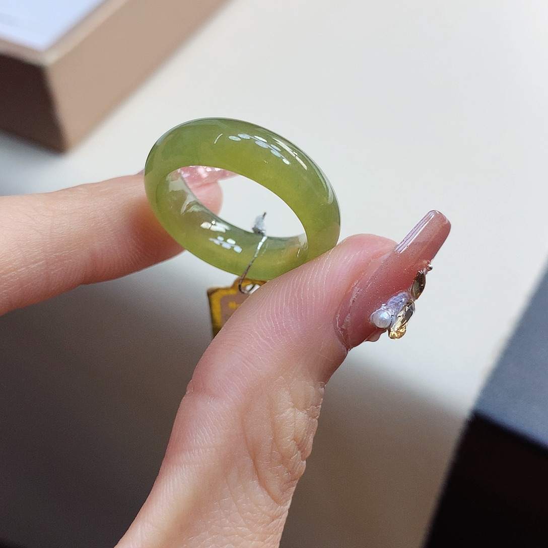 翡翠未镶嵌戒指14号