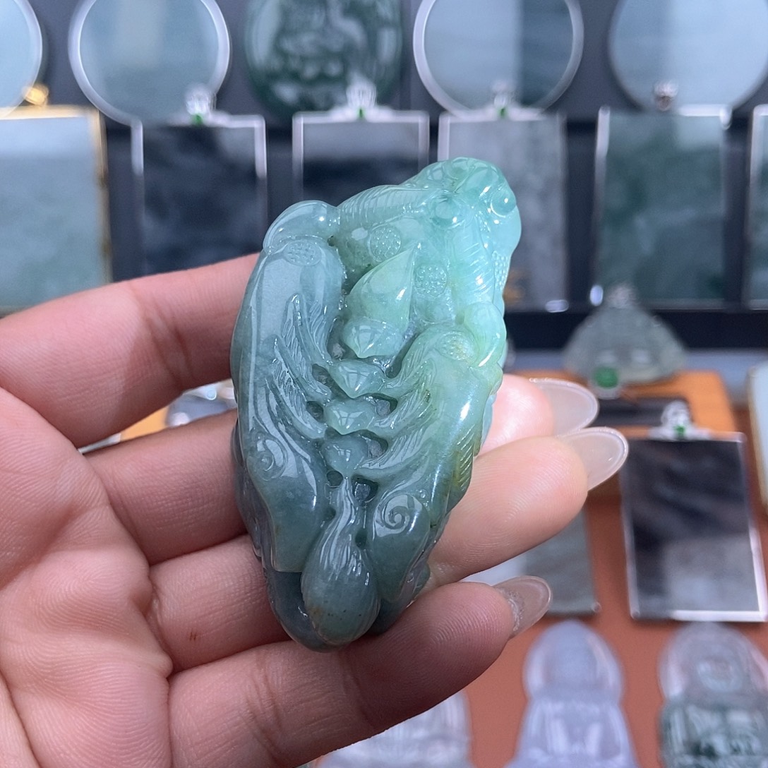 翡翠未镶嵌吊坠(不含链)