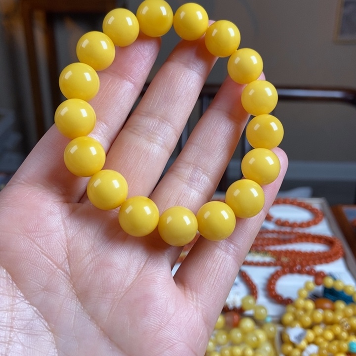 琥珀手链未镶嵌蜜蜡手串12