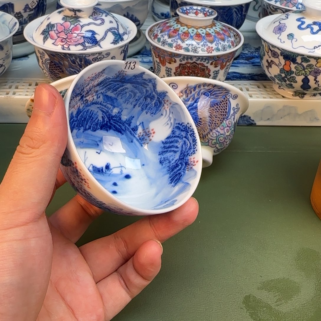 彦祖纯手工手绘茶具113