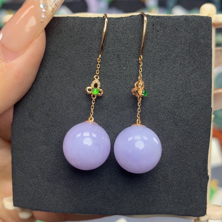 翡翠手链18K金镶嵌翡翠