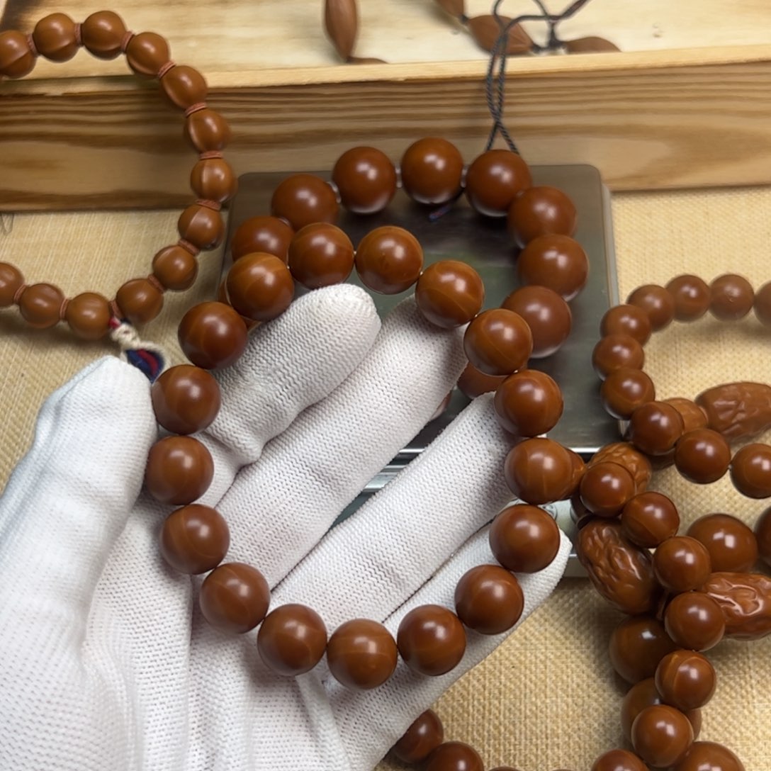 手串/手链橄榄核李****?1.24铁核 1.2孔 个别色差