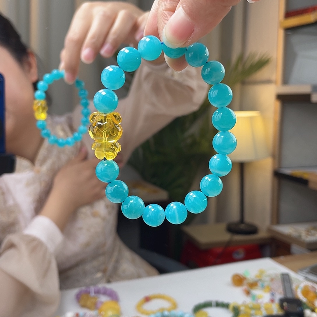 琥珀裸石未镶嵌琥珀手串