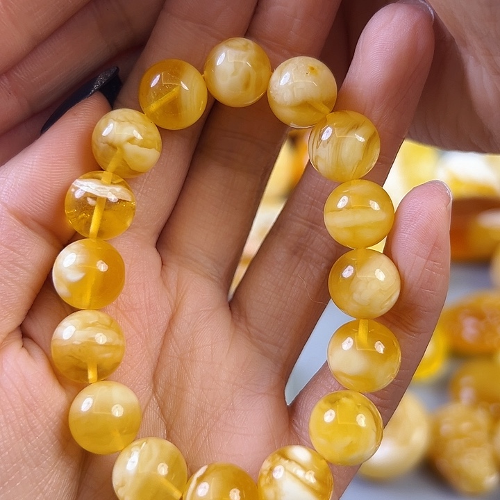 蜜蜡颈饰未镶嵌蜜蜡