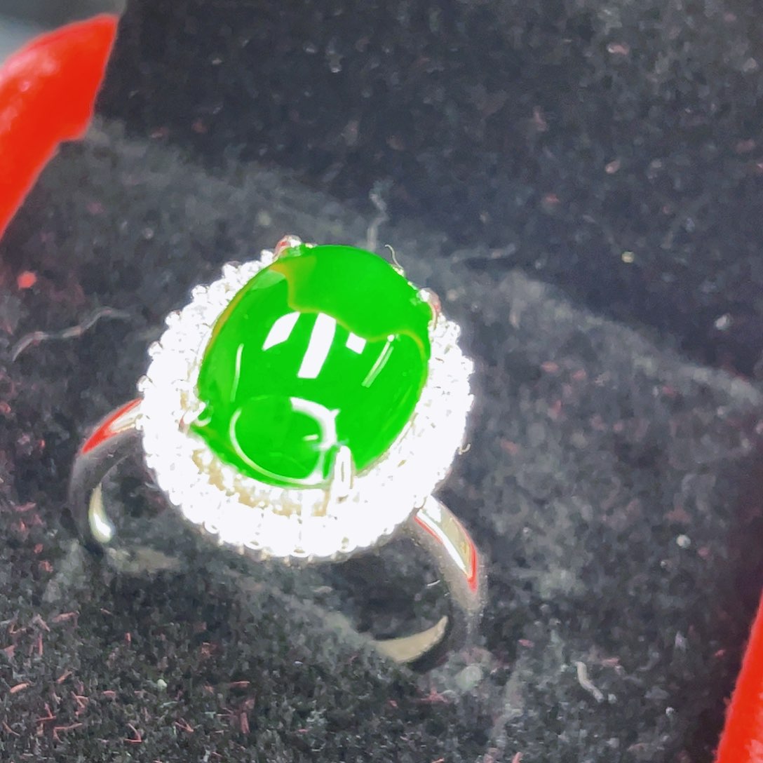 翡翠吊坠(不含链)银S925镶嵌