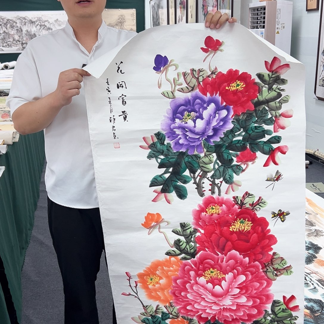 国画国画作品宣纸纯手绘