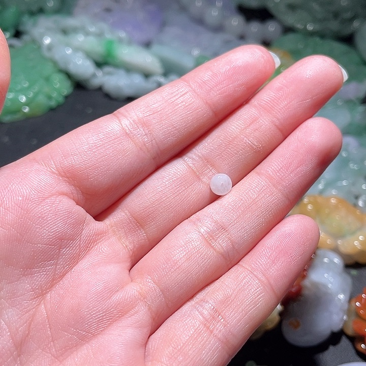颈饰未镶嵌翡翠灰****串天