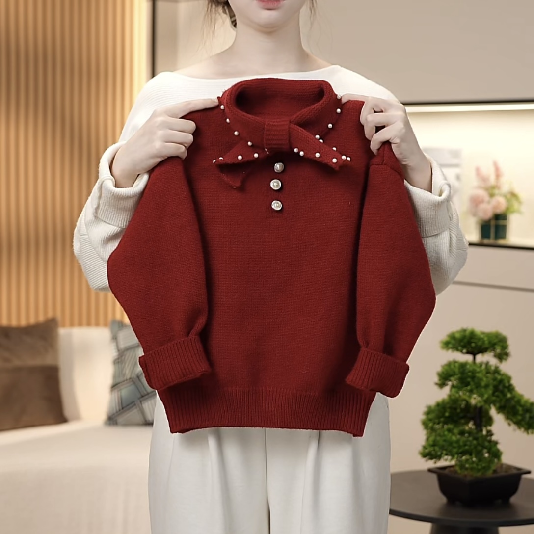 女童针织套头毛衣2026秋冬慵懒风韩版宽松上衣年款时尚百搭亲子装