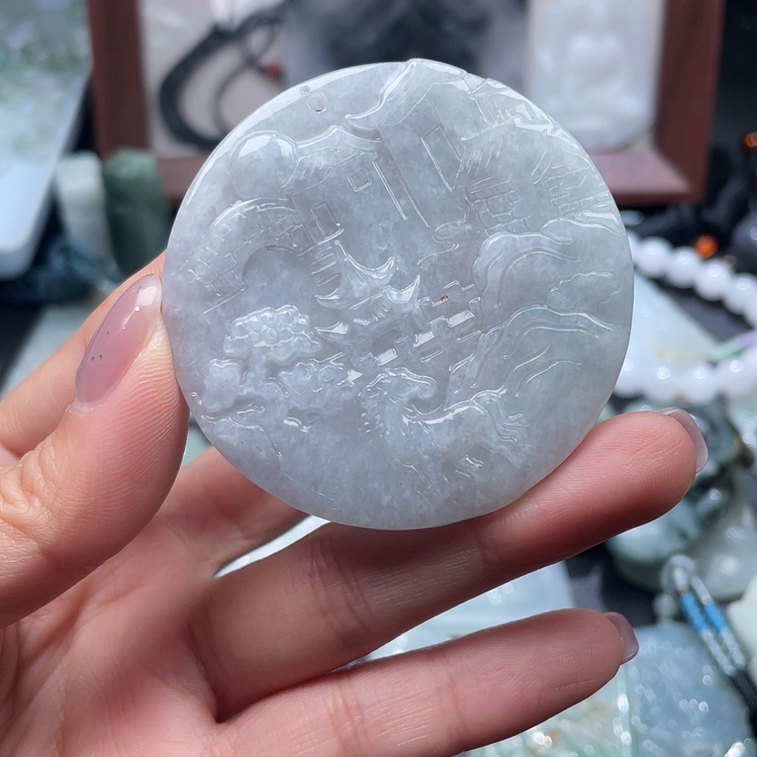 翡翠未镶嵌颈饰翡翠