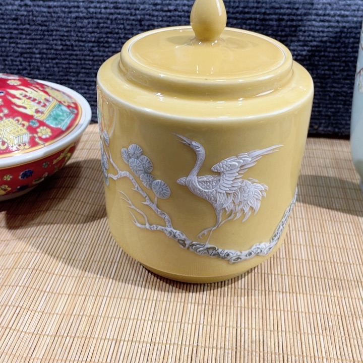 霸*堆白仙鹤精品茶壶