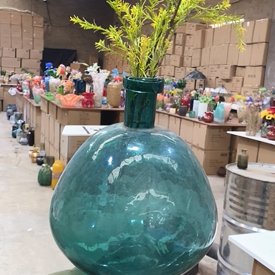 琉璃花瓶高40厘米口径4