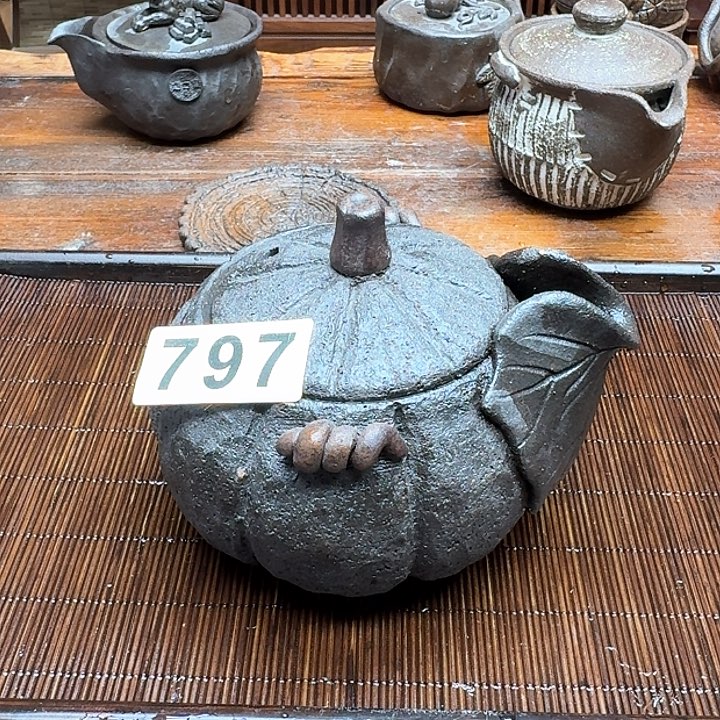 纯手工制作粗陶茶具