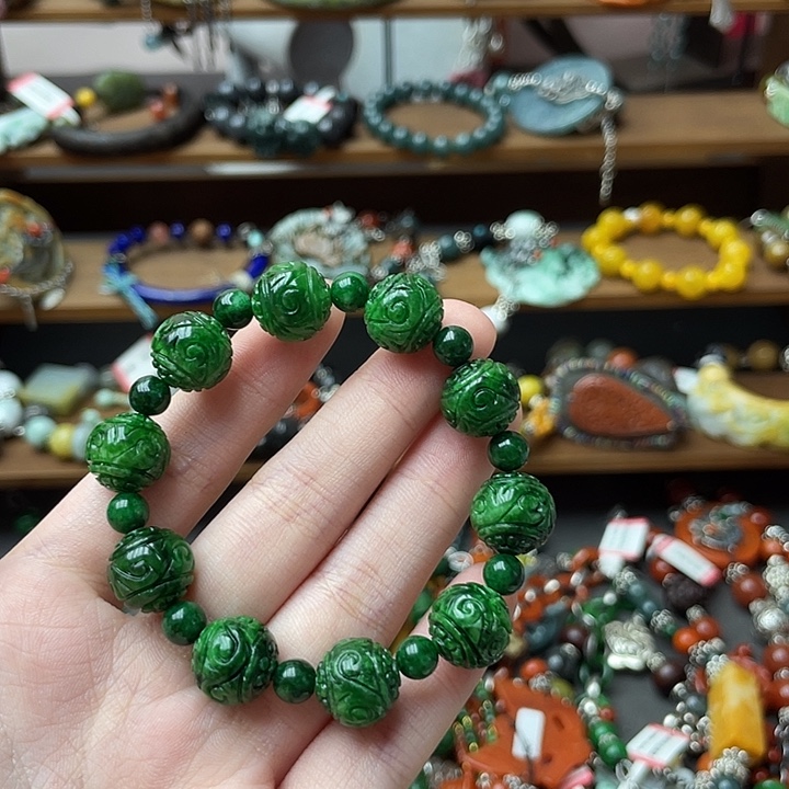 *****翡翠未镶嵌手链饰品