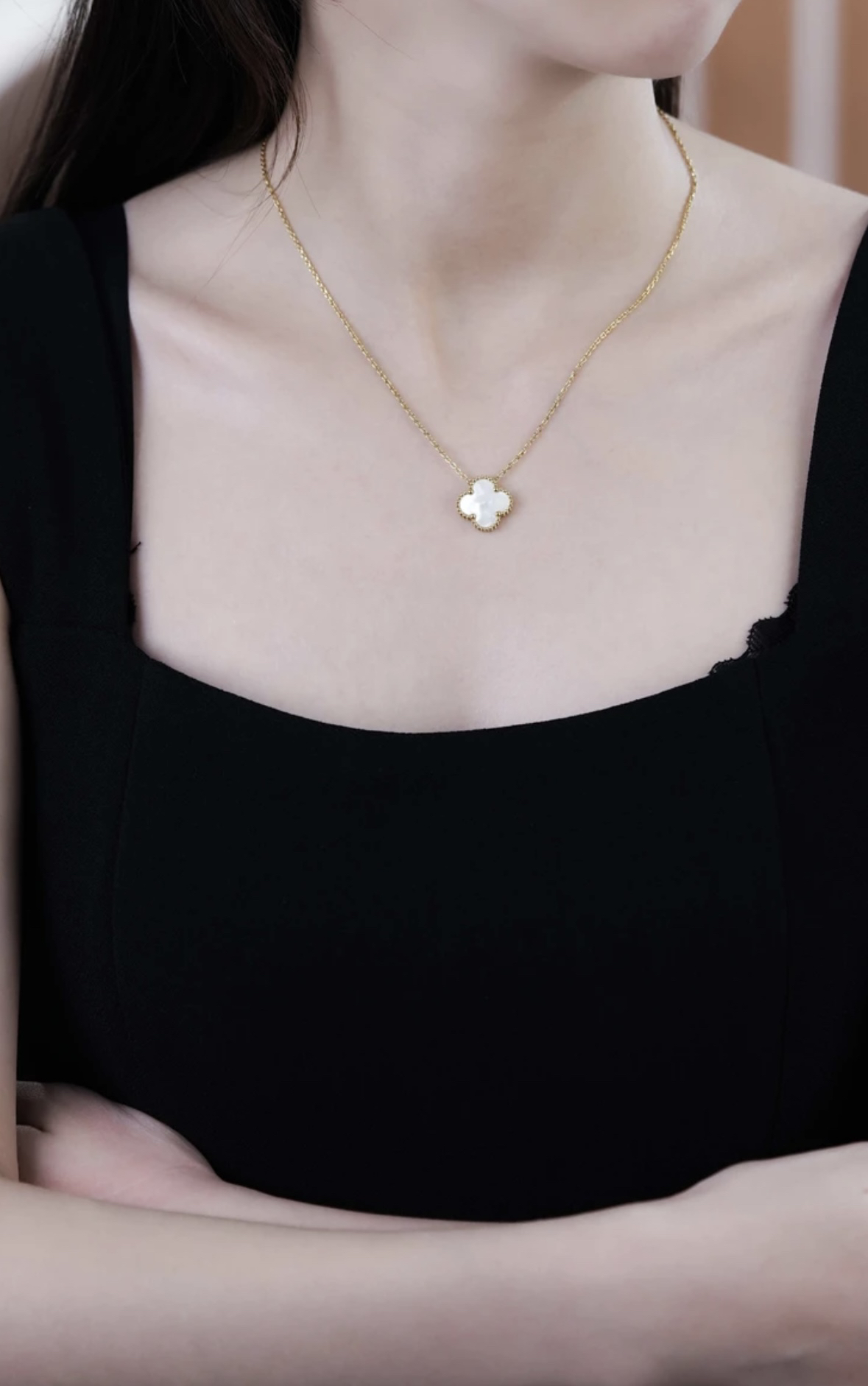 钛钢项链 1213四叶草项链女小众设计轻奢高级感ins百搭