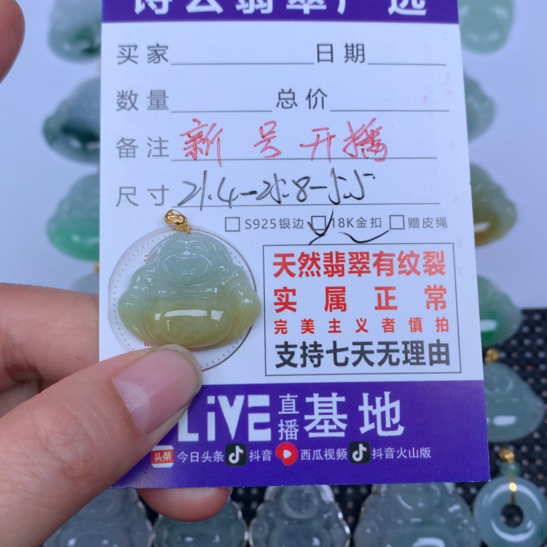 翡翠未镶嵌颈饰天然