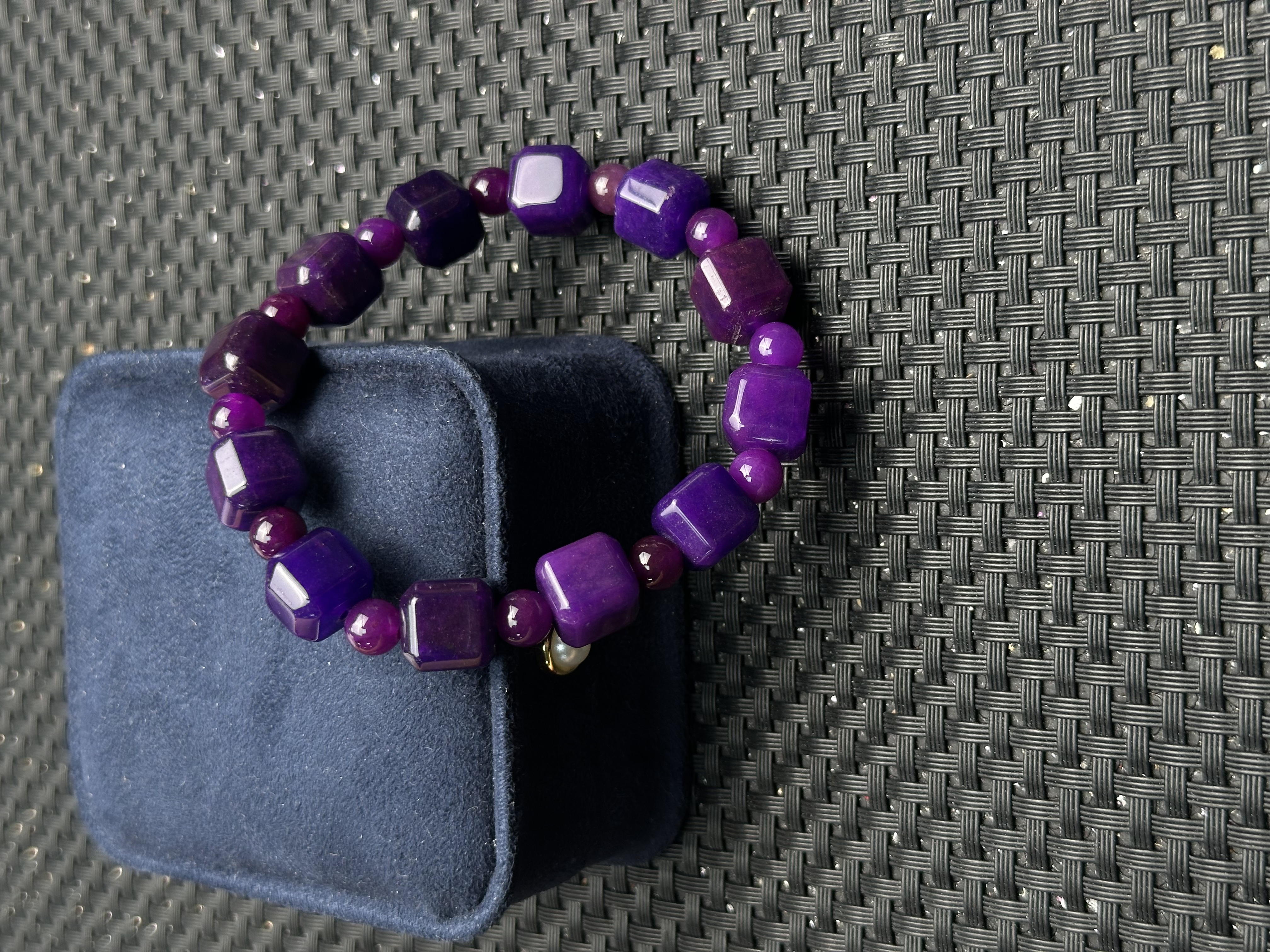 A267深紫舒方糖手串时尚百搭女款