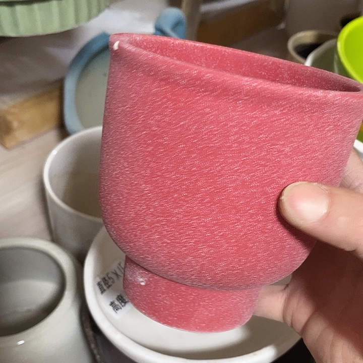 陶摆件陶盆有孔 瑕疵介意勿拍