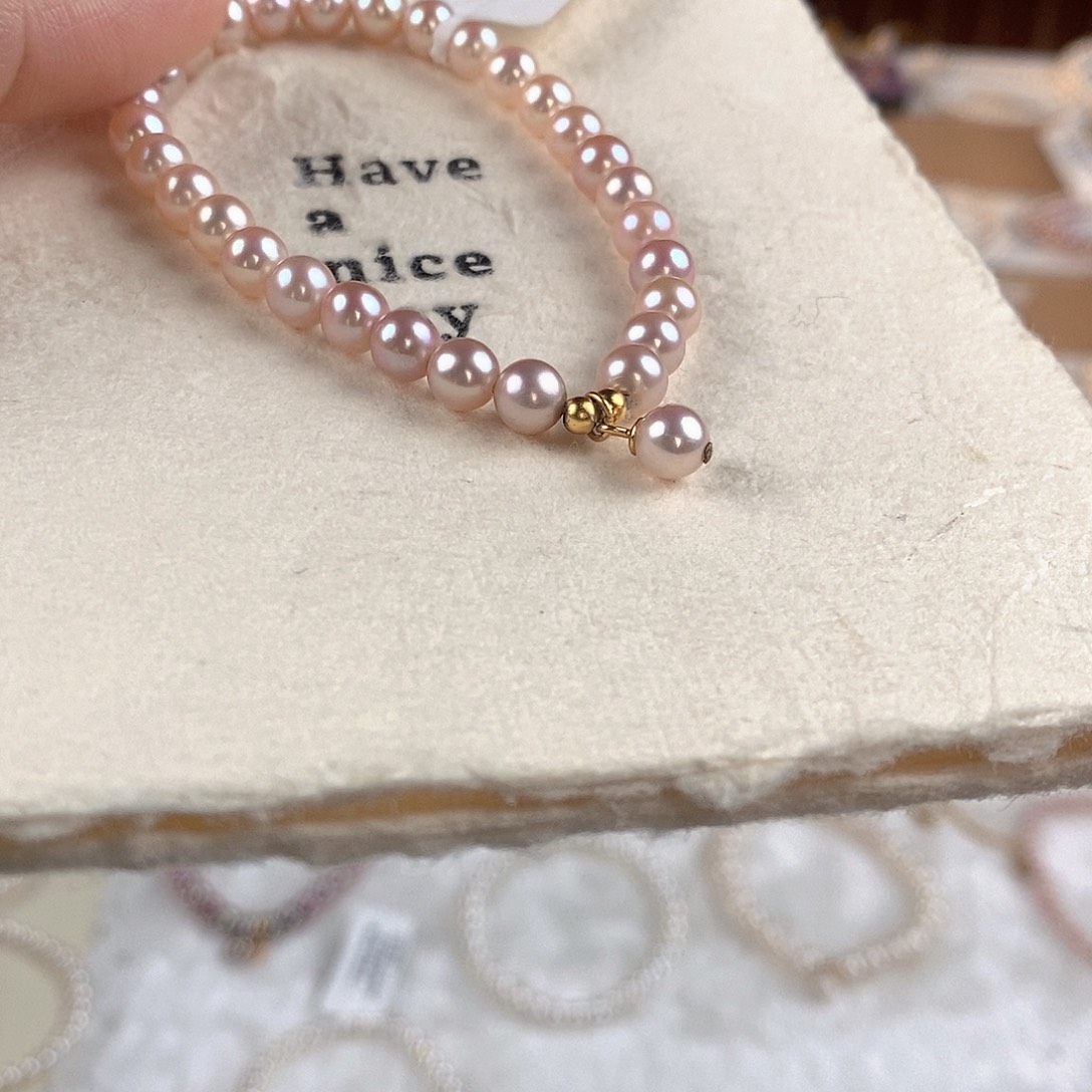 淡水珍珠手绳银S925镶嵌