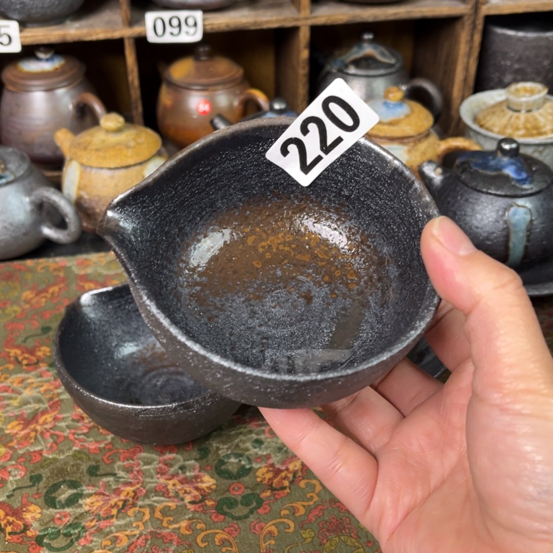 清***影柴烧茶器柴烧茶器