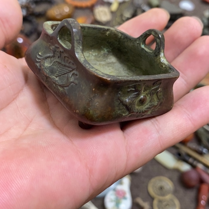 铜铁合金类小香炉