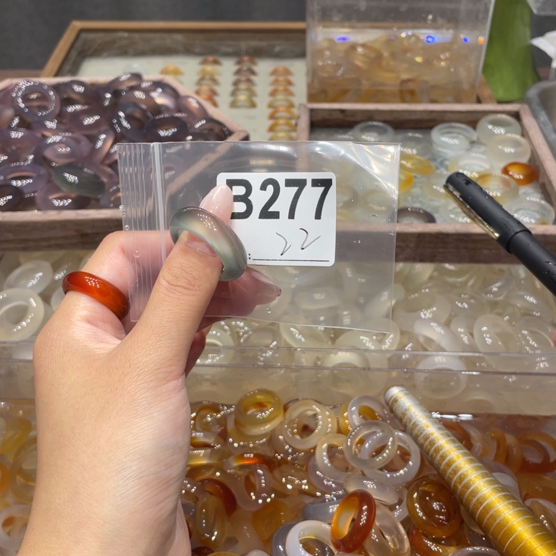 玛瑙/玉髓未镶嵌戒指277