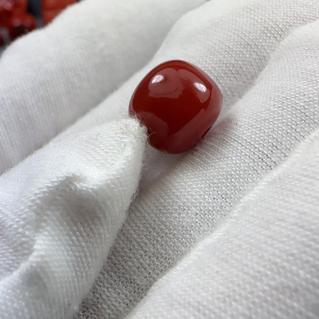 北***爷南红玛瑙未镶嵌珠子补差价