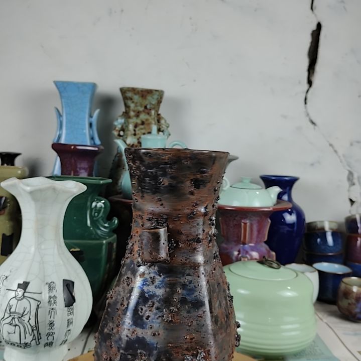 瓷片自选器型官窑生锈瓷