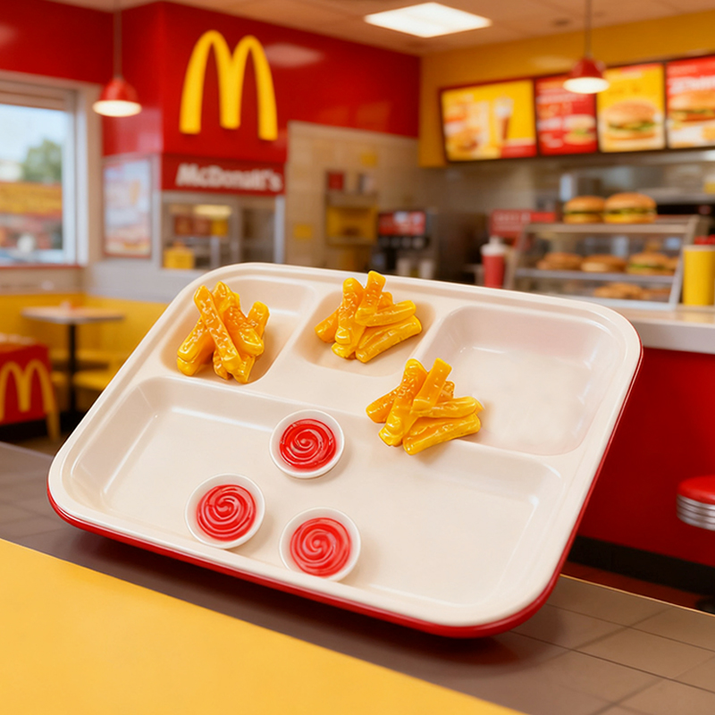 【元元定制—迷你薯条番茄酱】手工diy树脂食玩配件摆件奶油胶饰品