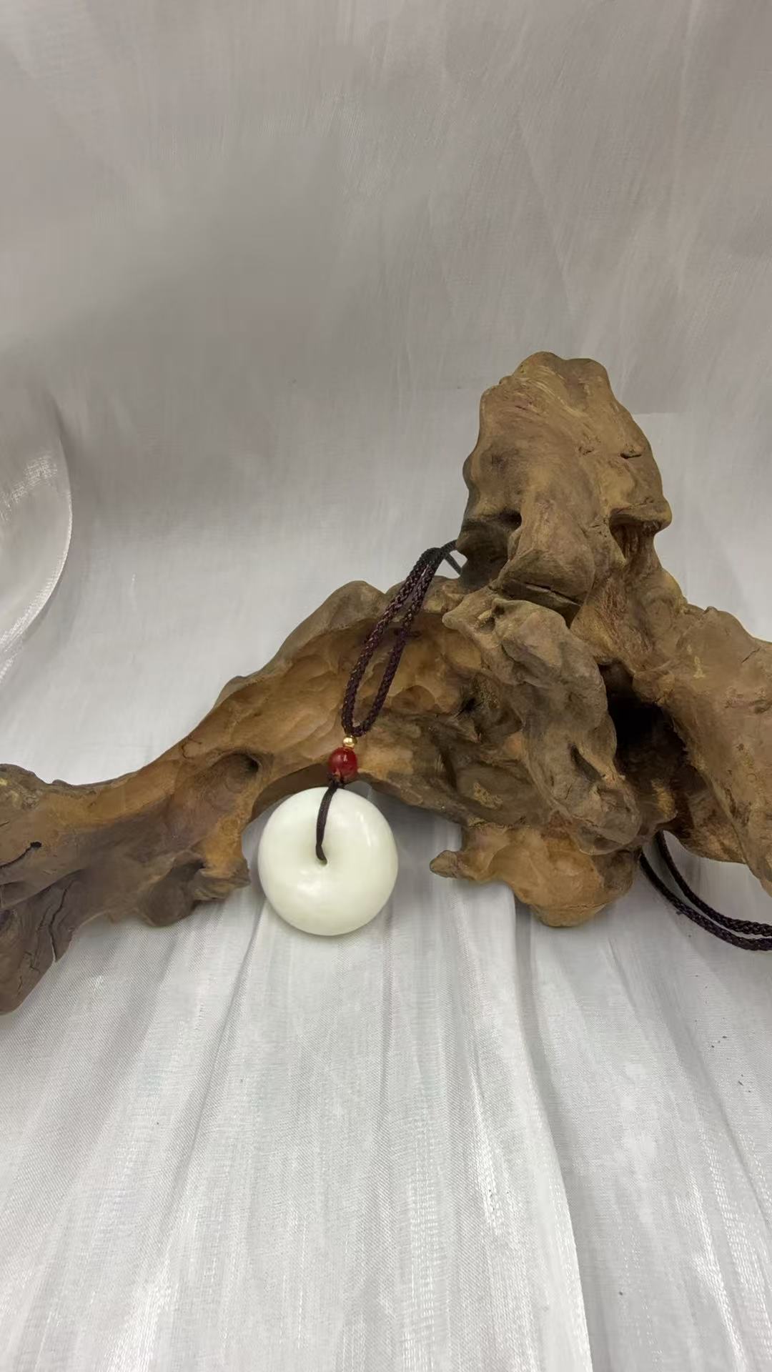 一级白平安扣吊坠男女同款